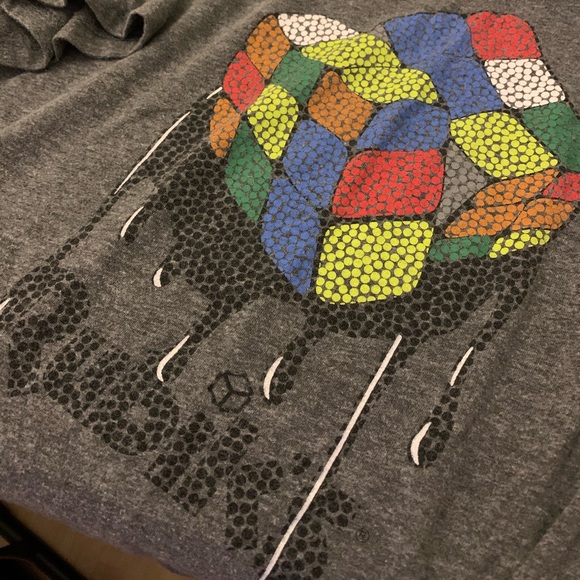 Rubiks Cube Tee Sz L - Picture 3 of 3